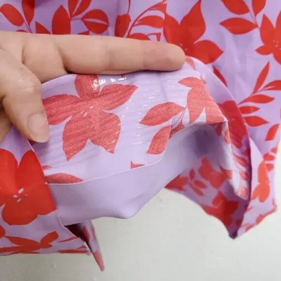 Ruby Ribbon Floral Shapewear Camisole - Red and Purple - Picture 14 of 15